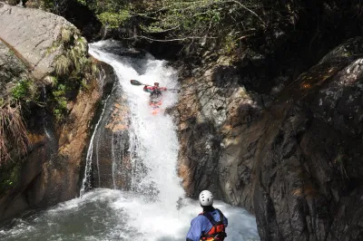 La grande chute de la première partie du parcours